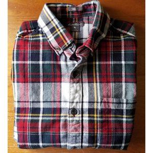 Eddie Bauer Flannel -Red/Green/White Plaid -Small